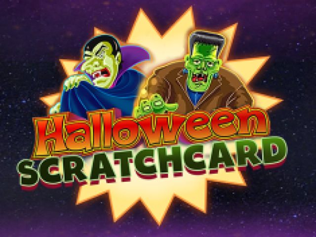 Halloween scratch card