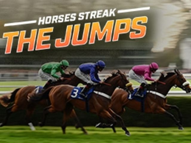 Horses Streak The Jumps