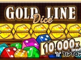 Gold Line Dice