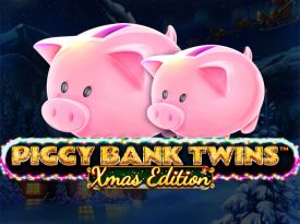 Piggy Bank Twins Xmas